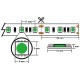 BANDA LED, 5050, IP65, VERDE